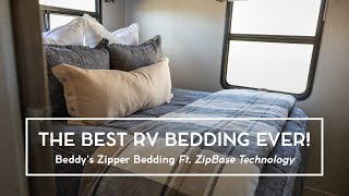 The Best RV Bedding Ever  Beddys Zipper Bedding Ft ZipBase Technology [upl. by Anahsal506]