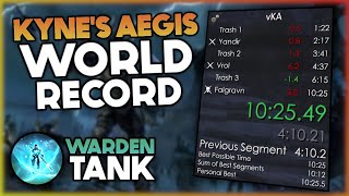 ESO Kynes Aegis Hard Mode in 10 Minutes Warden TankHealer  World Record Speedrun  Update 44 [upl. by Hirza471]