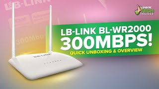 LBLINK BLWR2000 300Mbps Wireless N Router  Quick Unboxing and Overview [upl. by Leland418]