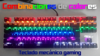 El teclado mecánico más barato de 2021  Combinaciones de colores [upl. by Enohs939]