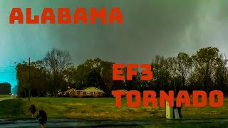 ALABAMA TORNADO Brent AL Mile Wide EF3 March 25 2021 HIGH RISK [upl. by Adnohral]