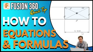 Fusion 360  How To Use Equations and Formulas Beginner Guide [upl. by Eecyal]