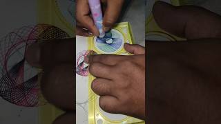 spirograph cycle drawing pen making in total viral art drawing spirograph stisfyingvideo short [upl. by Aicre]