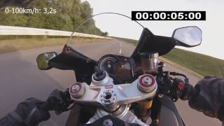 Aprilia RSV4 RR 0300 kmh Launch Control [upl. by Naiviv]