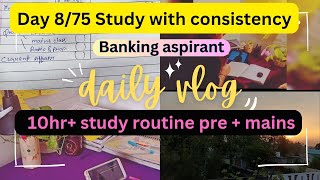 Day 875 Study with consistencyBanking aspirants study vlog📚Target bank exam 2024🎯studyvlogsbi [upl. by Charmane]