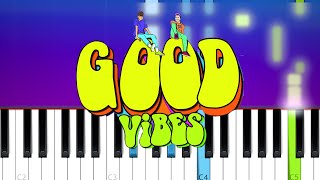 HRVY amp Matoma  Good Vibes Piano Tutorial [upl. by Cichocki155]