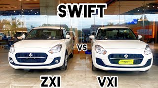 2023 swift vxi vs zxi comparison [upl. by Tanberg738]