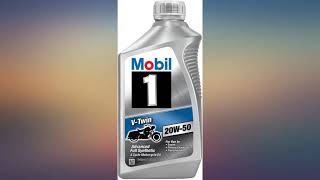 Mobil 1 96936 20W50 VTwin Synthetic Motocycle Motor Oil  1 Quart Pack of 6 review [upl. by Omura]