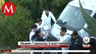 Mueren 6 niños y un adulto en incendio en casa en Iztapalapa [upl. by Irme]