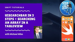 UISearchBar in 3 Steps  Searching Arrays in a TableView  Swift 5 [upl. by Bish]