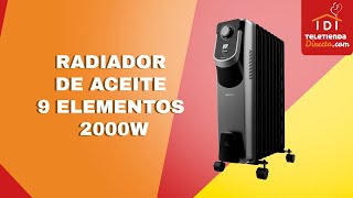 RADIADOR DE ACEITE 9 ELEMENTOS 2000W [upl. by Ronaele578]