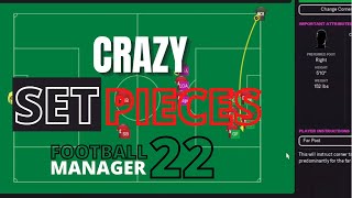 Crazy SetPieces That Leads To Massive Goals In Football Manager 2022 [upl. by Ttam]