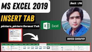 How to insert pic amp use of picture format Tab in insert Tab of MS Excel  Urdu  Hindi [upl. by Tab]