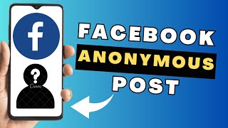 How To Post Anonymously On Facebook Group  Facebook Anonymous Post [upl. by Claretta640]