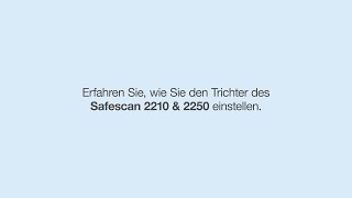 Safescan 2210 amp 2250  Einstellen des Trichters [upl. by Bonar]