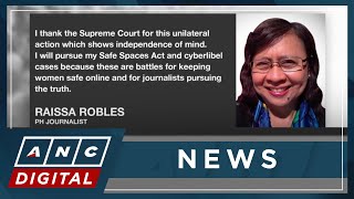 Journalist Raissa Robles welcomes disbarment of Gadon vows to pursue other cases  ANC [upl. by Nnoryt]