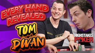 Tom Dwan High Stakes Poker MEGA COMPILATION Every Hand He Every Played [upl. by Lleddaw]