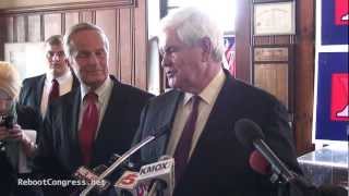 Todd Akin and Newt Gingrich Press Conference [upl. by Chenee]