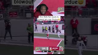 Ohio State fan reacts to their blowout win over Purdue Boilermakers [upl. by Livvy]