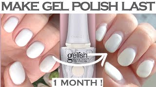 GELISH NAILS TUTORIAL Longer Lasting  Beginners guide to application short nails DIY [upl. by Bowyer]