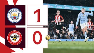 Bees battle but lose to Haaland strike 😤  Manchester City 10 Brentford  Premier League Highlights [upl. by Neiv]