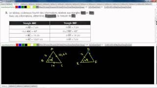 Secondaire 4 SN Québec Triangle isométriques trouvé une mesure manquante exercice 9 [upl. by Ruben954]