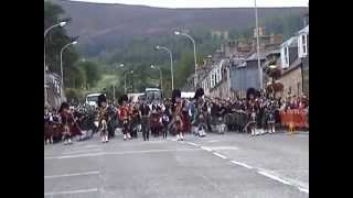 2015 Dufftown Massed Bands  2 parade [upl. by Odo592]