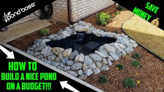 How To Build A NICE POND On A BUDGET Pond Boss [upl. by Willock]