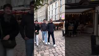 St Malo Normandy France Daily street walk Coffee culture [upl. by Namyaw]