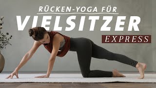 Yoga für Vielsitzer Express  Frische Impulse für Rücken Wirbelsäule amp Schultern  15 Min [upl. by Anawyt]