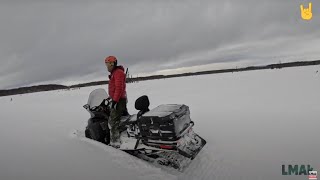 Snow Machines in Deep Snow With The Ski Doo Skandic  Epic Test Ride [upl. by Rainah]