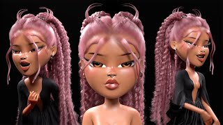 Creating cute hairstyles in Blender [upl. by Errol]