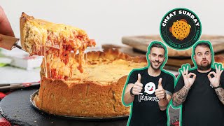 Deep dish pizza Chicago style  Giorgos Tsoulis [upl. by Meir752]