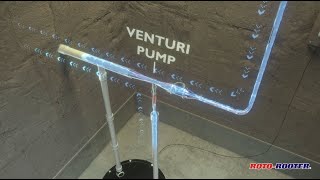 WaterPowered Backup Sump Pump  Venturi Principle  RotoRooter [upl. by Allveta]