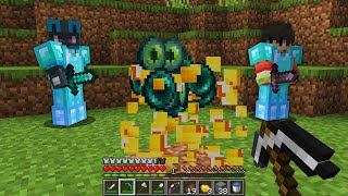 Minecraft Manhunt avec des LUCKY BLOCS [upl. by Enitsyrk]