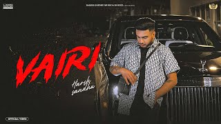 Vairi Official Video Harsh Sandhu  Kaater  Karry Billing  Js Prod  Latest Punjabi Song 2023 [upl. by Otirecul]