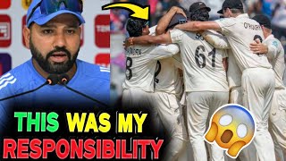 ROHIT Sharma Prece Conference Huge Statemant He Take All The Responsibility Loss The Seris 😱 [upl. by Mannie]