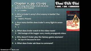 Enders Game chapter 1112 study guide [upl. by China]