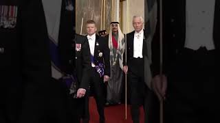 BANQUET AT BUCKINGHAM PALACE  KING CHARLES AND EMIR OF QATAR 2024 world 2024 buckinghampalace [upl. by Ignacius]