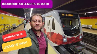 ¡ASÍ es el NUEVO Metro de QUITO 🇪🇨 ¿MÁS MODERNO de la REGIÓN Te enseño cómo usarlo pagar y más 🚉 [upl. by Fallon]