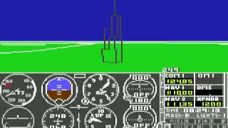 subLOGIC Flight Simulator II for Commodore 64 [upl. by Alleras830]