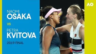 Naomi Osaka v Petra Kvitova Australian Open 2019 Final  AO Classics [upl. by Morril]