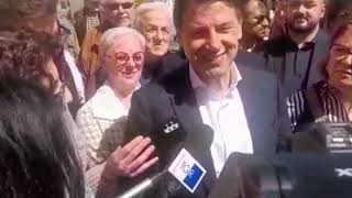 Giuseppe Conte a Cusano Milanino quotLa linea bellicista ci sta portando alla terza guerra mondialequot [upl. by Pedaias]