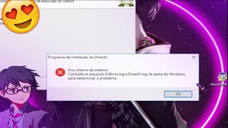 Como resolver erro de DXErrorlog e DirectXlog rapido e facil link na descrição [upl. by Moht]