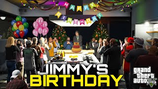 FRANKLIN ARRANGED SURPRISE BIRTHDAY PARTY FOR JIMMY  GTA 5  Real Life Mods 532  URDU [upl. by Fowle]