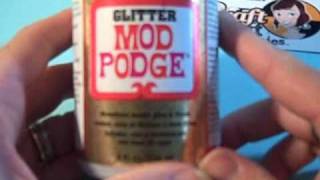 Craft Review Mod Podge Glitter [upl. by Dew]