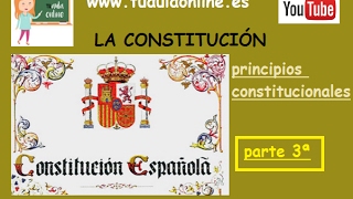 LA CONSTITUCIÓN  PRINCIPIOS CONSTITUCIONALES [upl. by Ludeman]