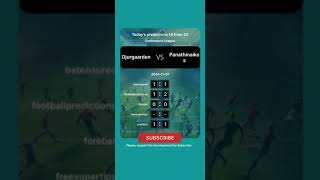 Djurgaarden vs Panathinaikos Today Prediction football predictions bettingtips [upl. by Delmar569]