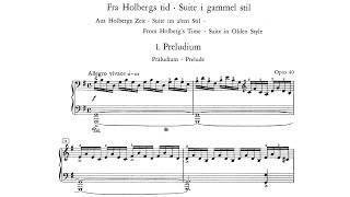 Edvard Grieg  Holberg Suite Piano op 40 With score [upl. by Halyhs]