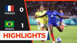 France vs Brazil  Quarter Finals  Womens Olympic Football 2024 [upl. by Eedrahs73]